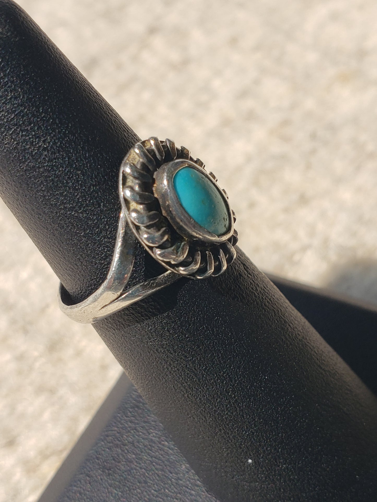 Turquoise and Sterling Ring size 6