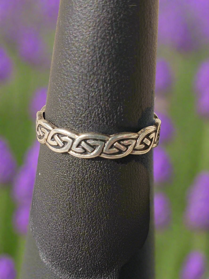 .925 Ring with Celtic Symbols