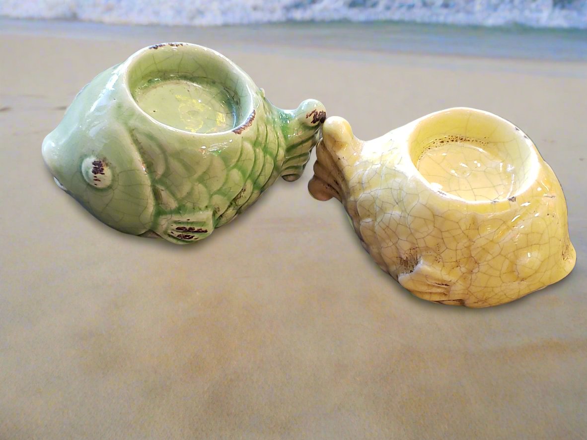 Fish votive holders