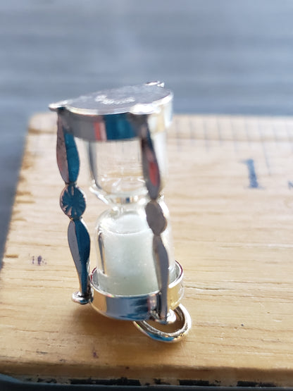 Sterling Hourglass Pendant