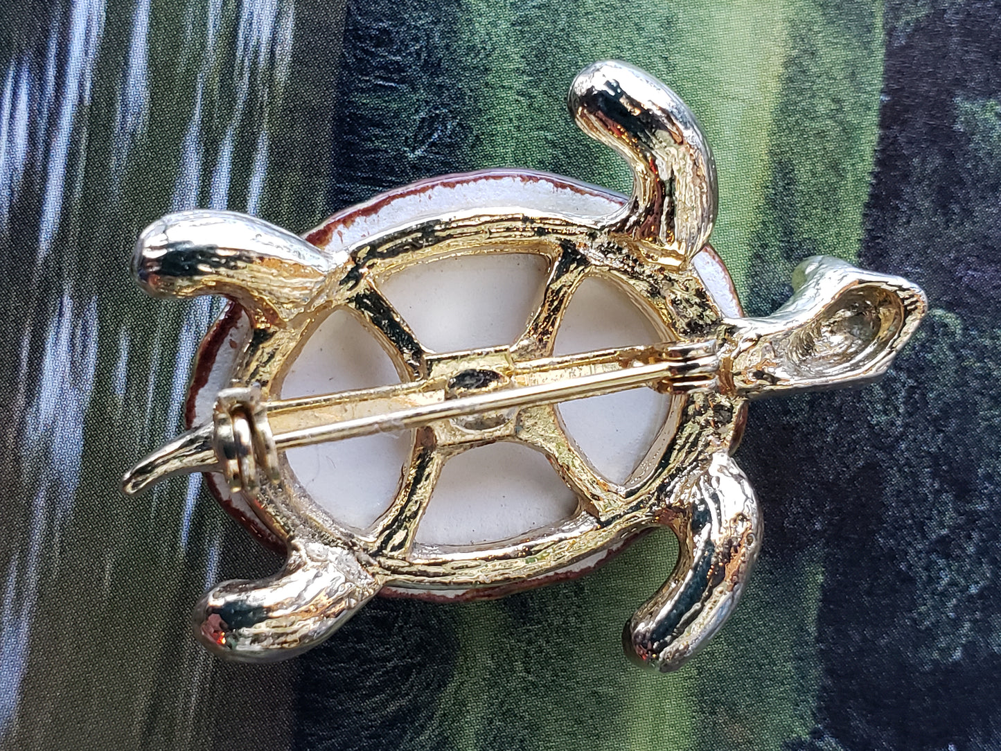 Enameled Turtle Pin