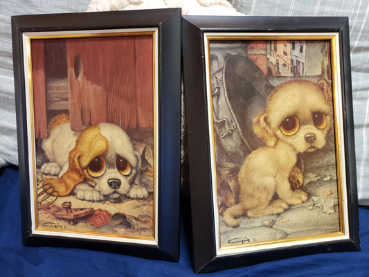 Pair of GIG Pity Puppy Prints