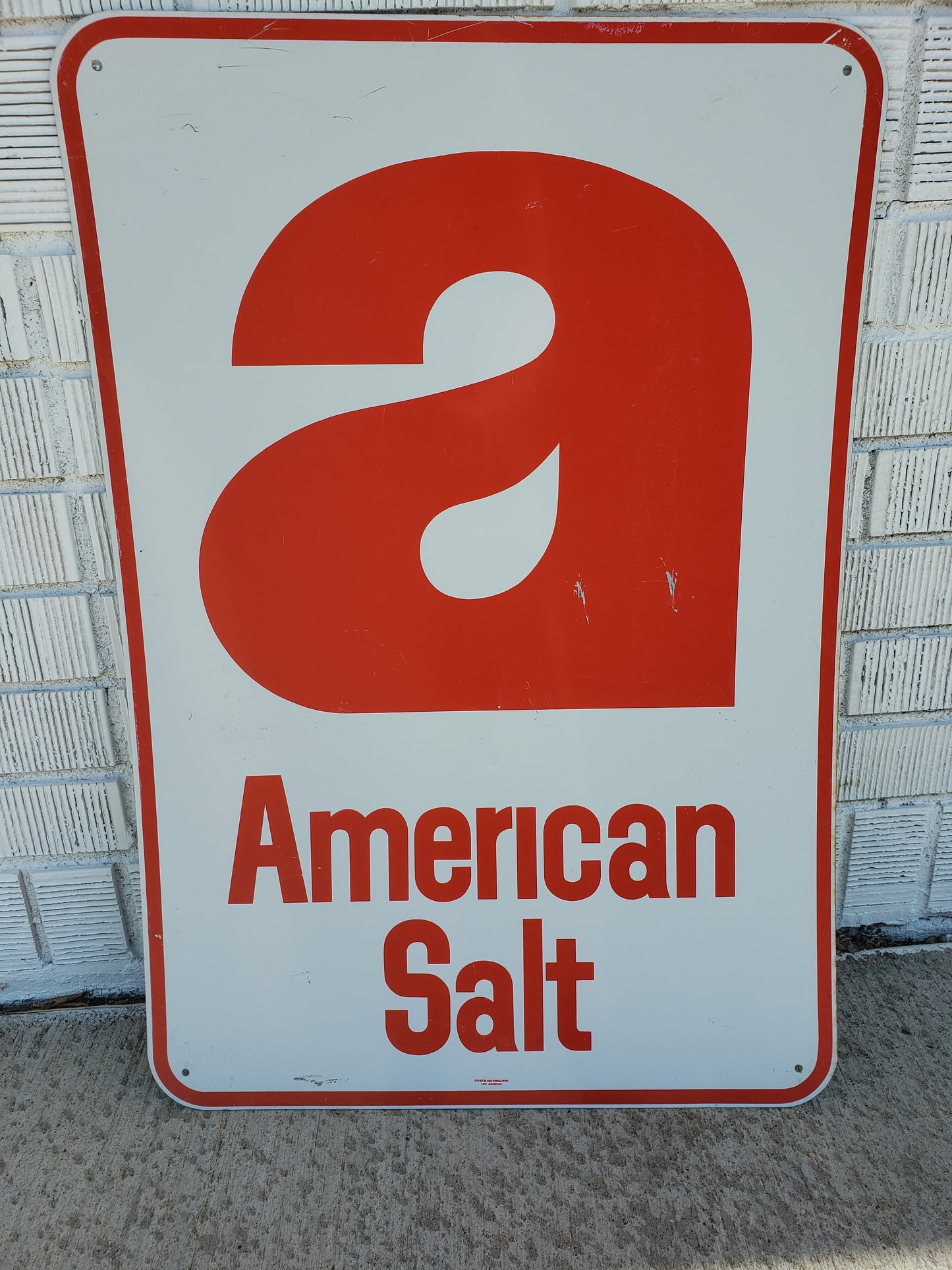 American Salt advertising sign