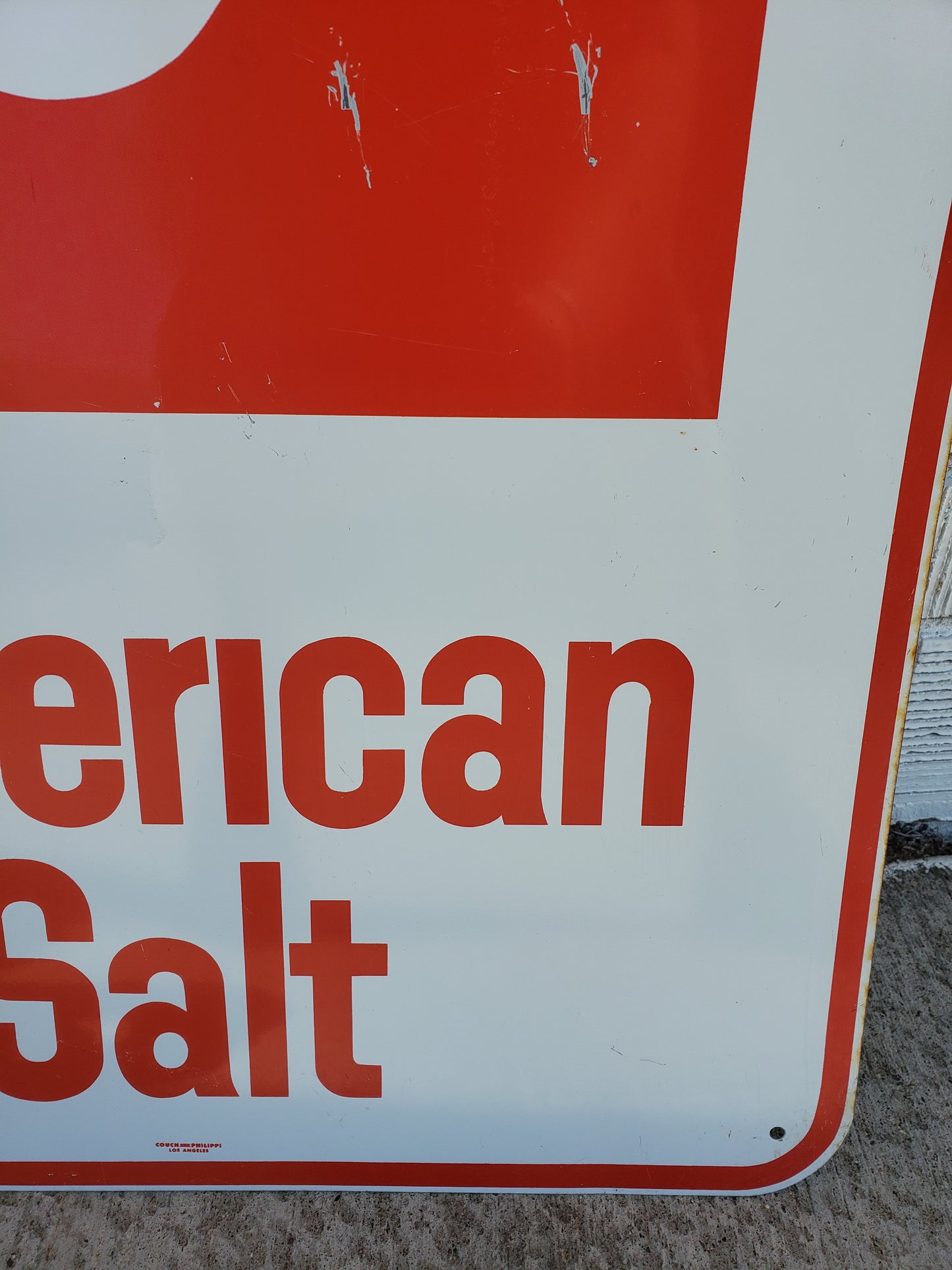 American Salt advertising sign