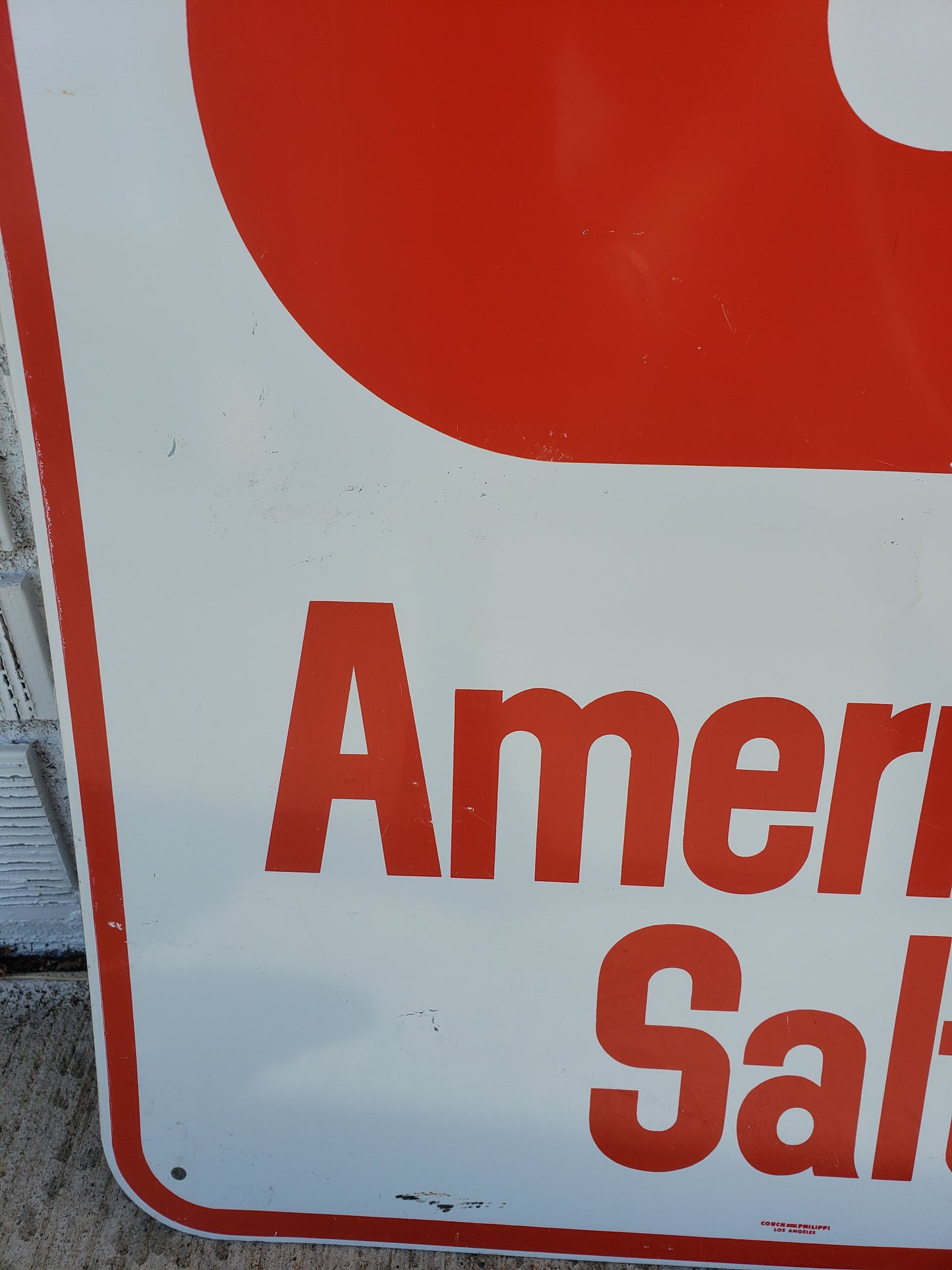 American Salt advertising sign