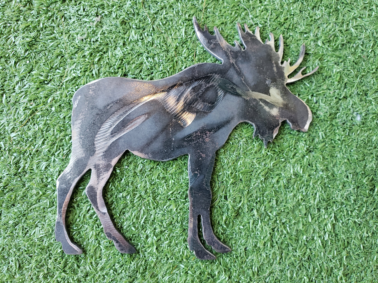 Metal Art Moose Magnet