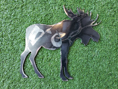 Metal Art Moose Magnet