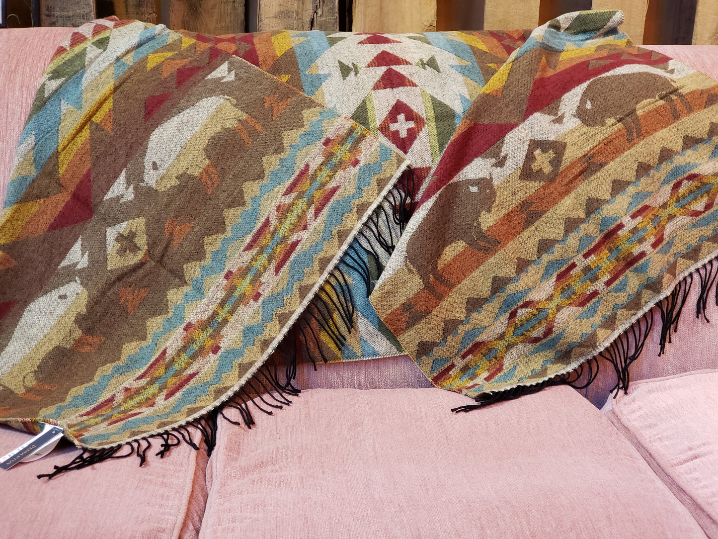 Pendleton Ultra Soft Blanket Wrap in the Buffalo Pattern