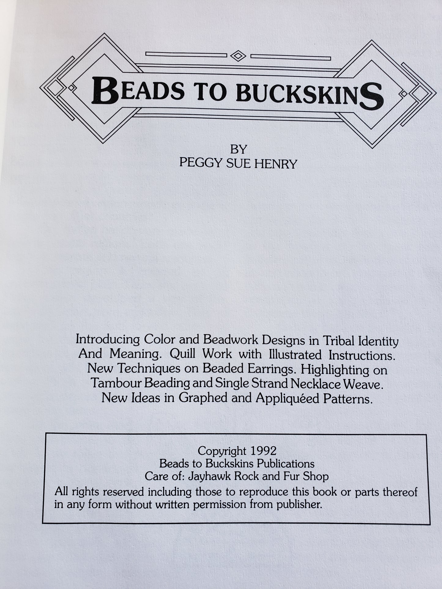 Beads to Buckskins Volume Six