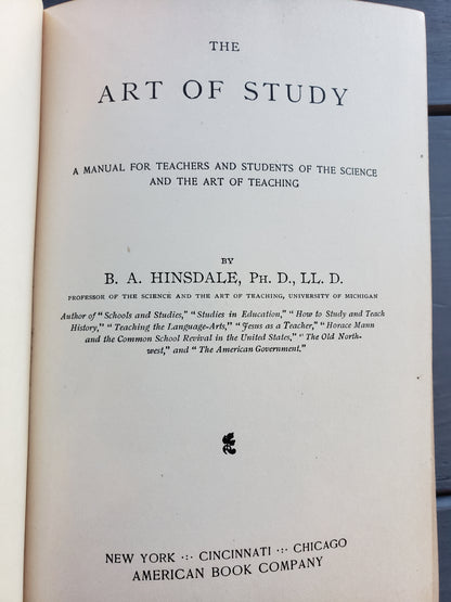 The Art of Study (1900)