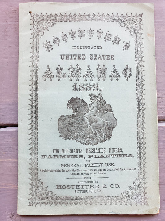 Hostetter's Illustrated United States ALMANAC 1889