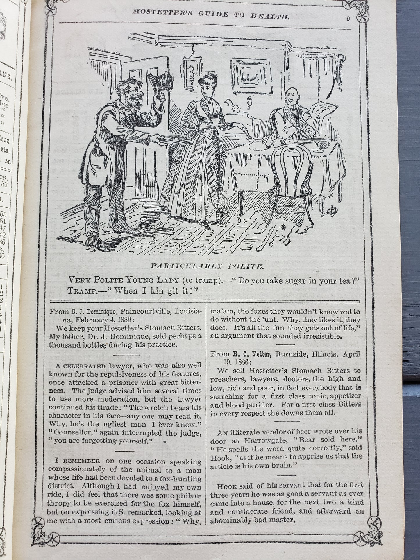 Hostetter's Illustrated United States ALMANAC 1889