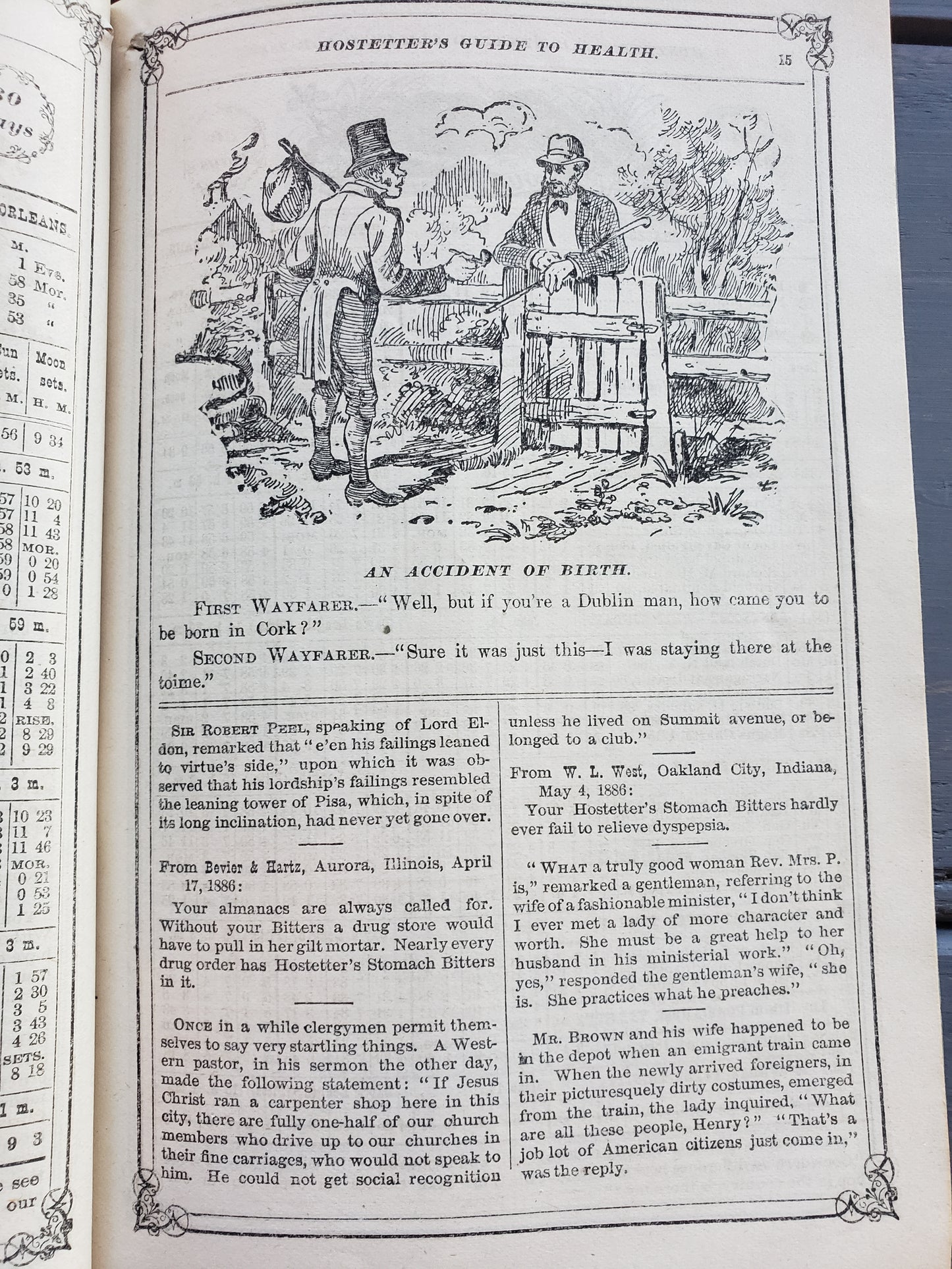 Hostetter's Illustrated United States ALMANAC 1889