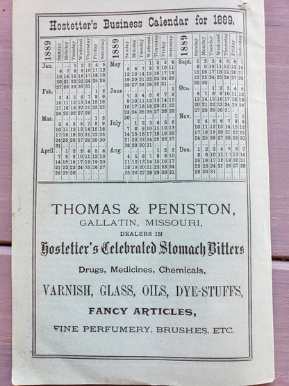 Hostetter's Illustrated United States ALMANAC 1889