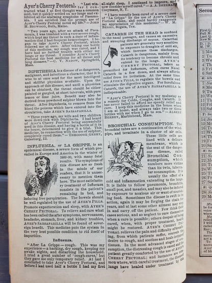 Ayers American Almanac 1892