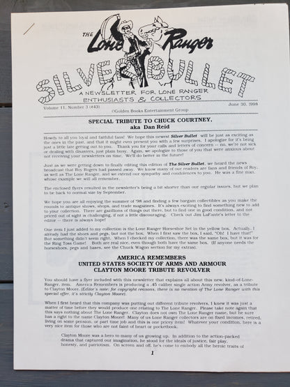 The Lone Ranger Silver Bullet Newsletter (14 issues)