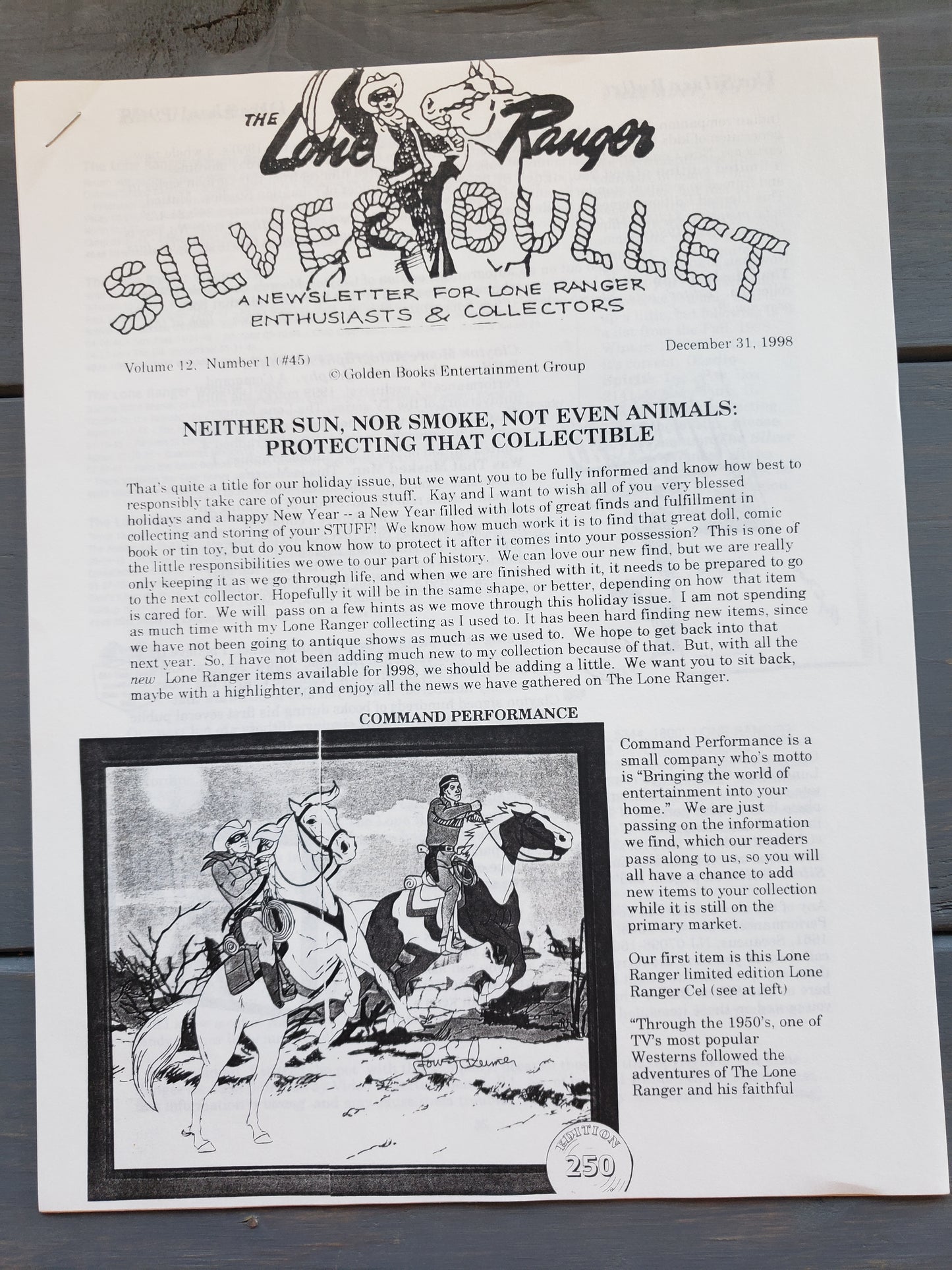 The Lone Ranger Silver Bullet Newsletter (14 issues)