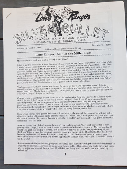 The Lone Ranger Silver Bullet Newsletter (14 issues)