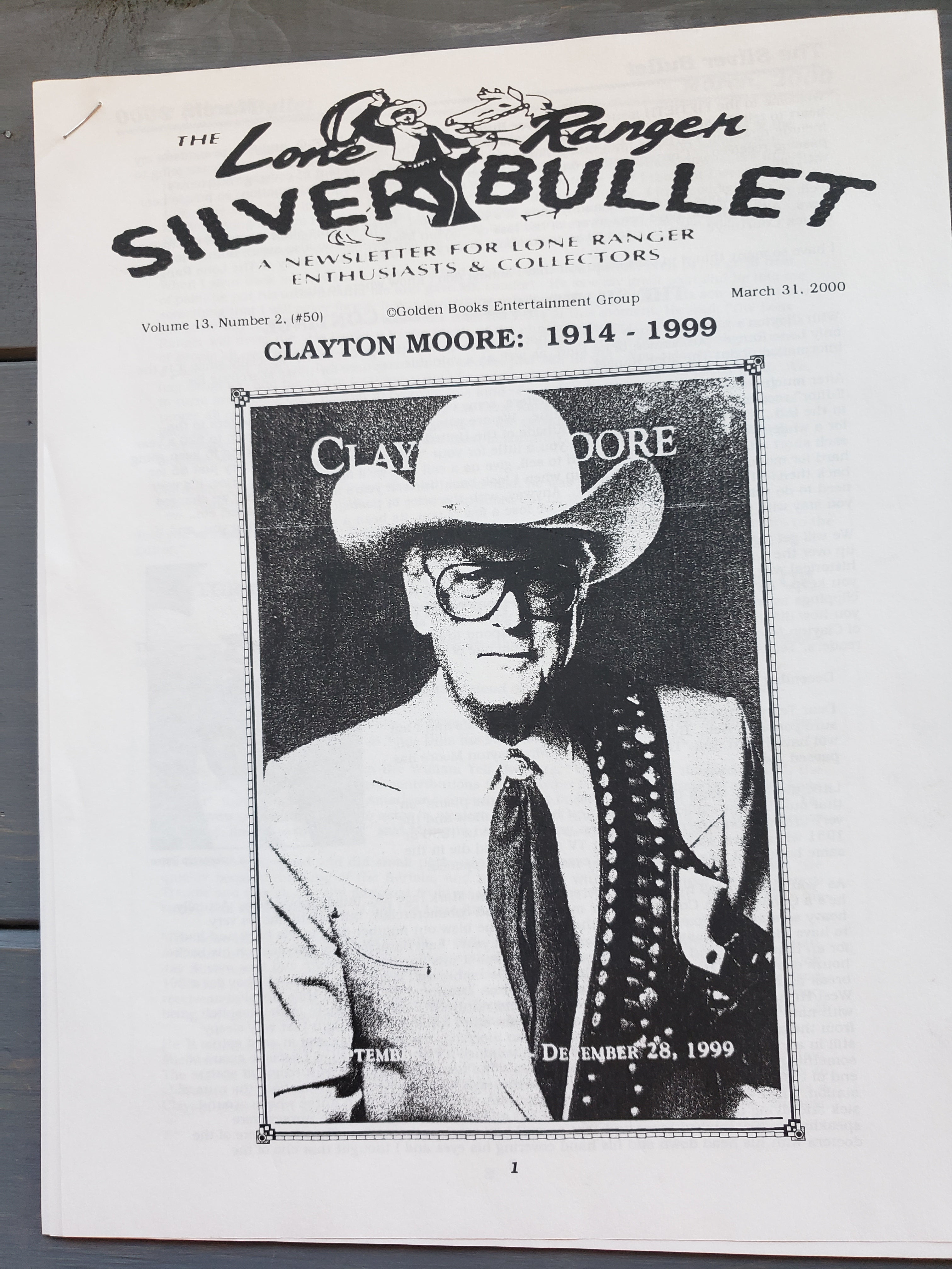 The Lone Ranger Silver Bullet Newsletter (14 issues) – Frontier Auto Museum