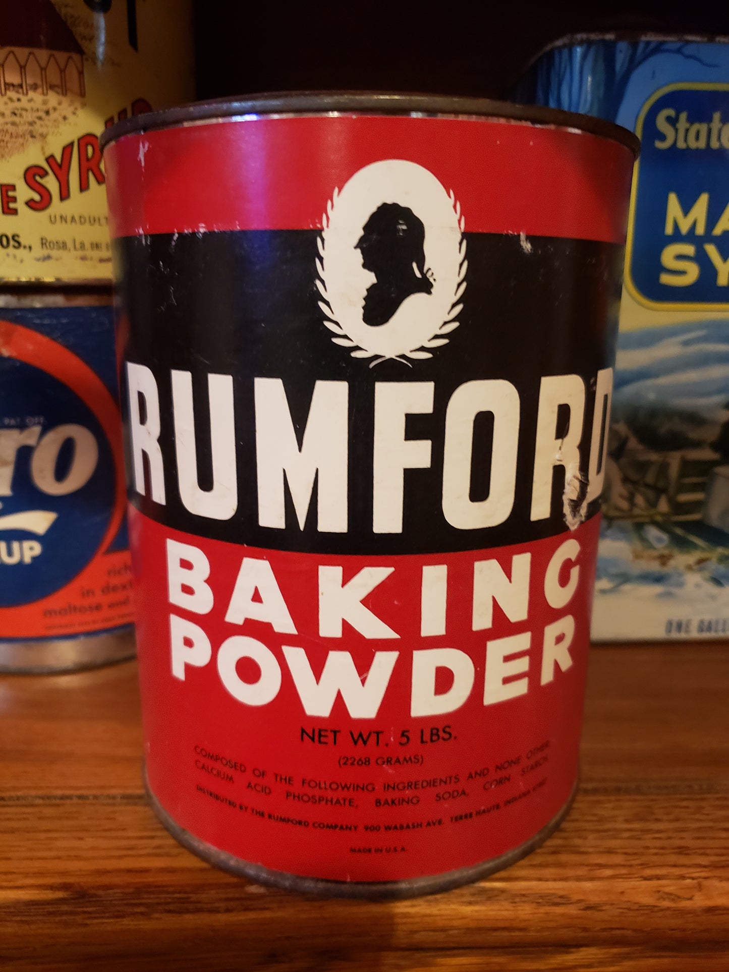 Rumford Baking Powder 5 lb. tin (empty)