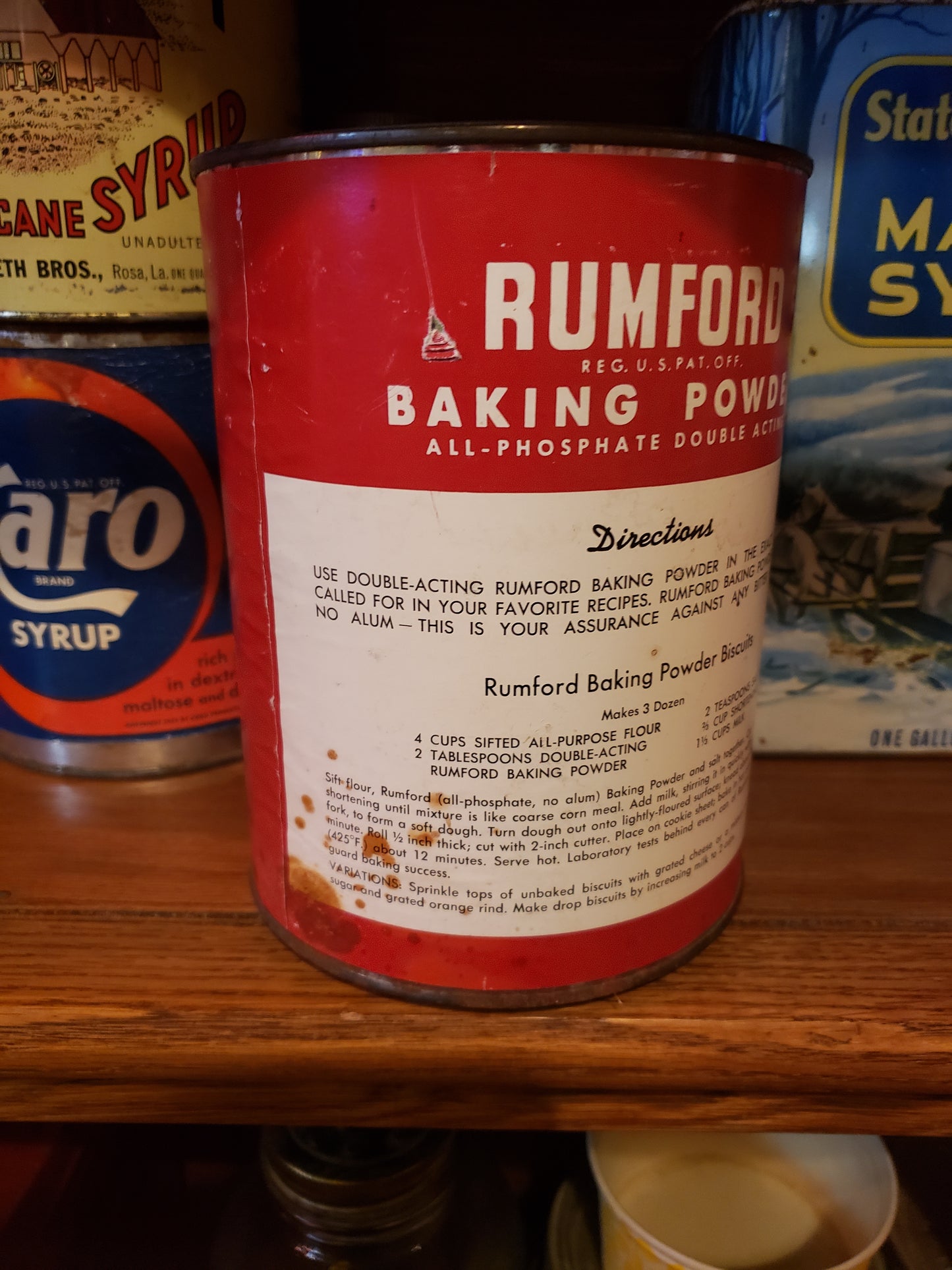 Rumford Baking Powder 5 lb. tin (empty)