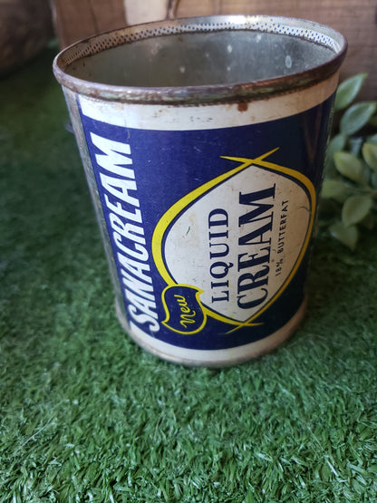 Sanacream Liquid Cream tin (no lid)