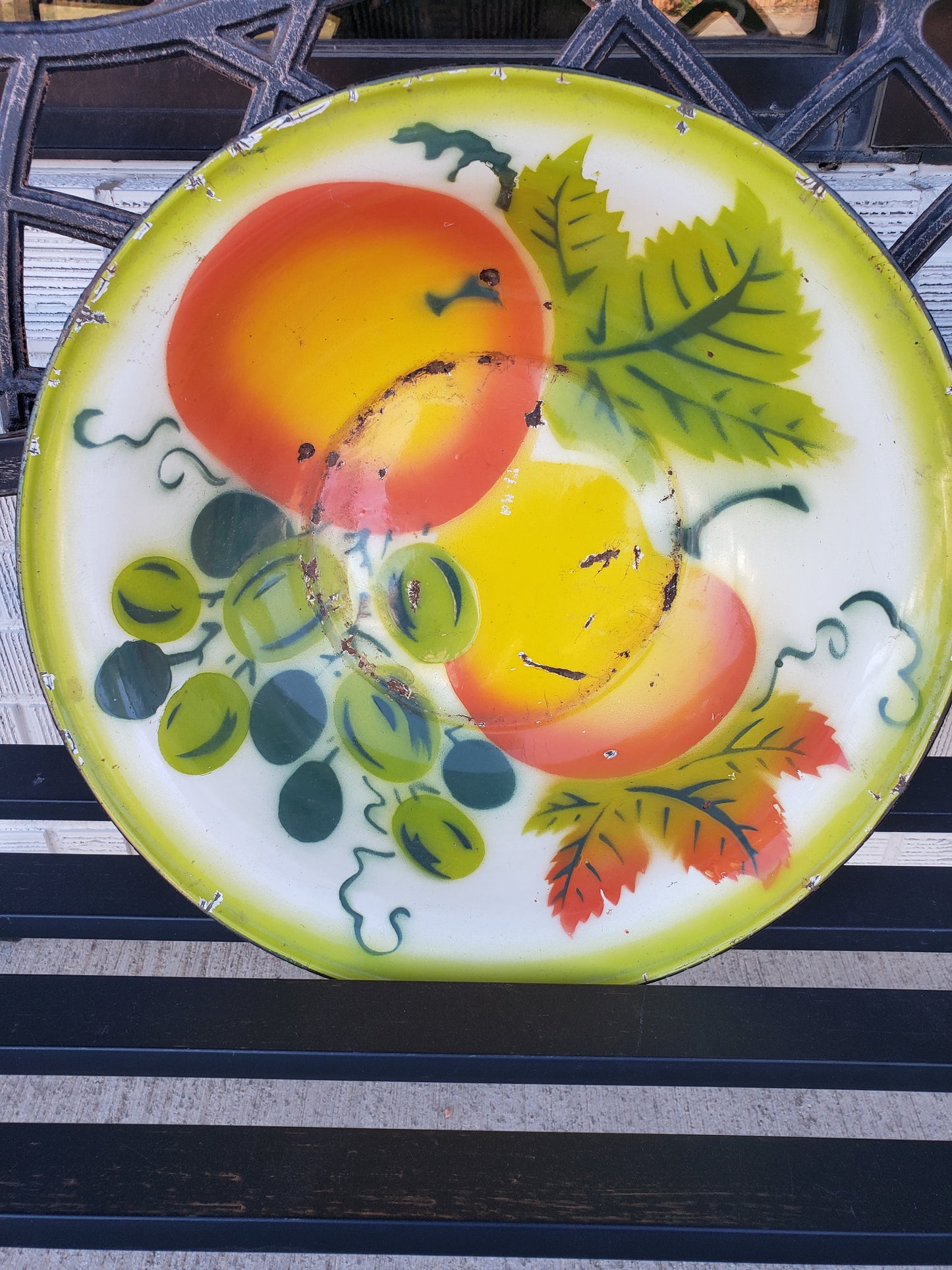 Pair of Fall Colored Enameled Bowls