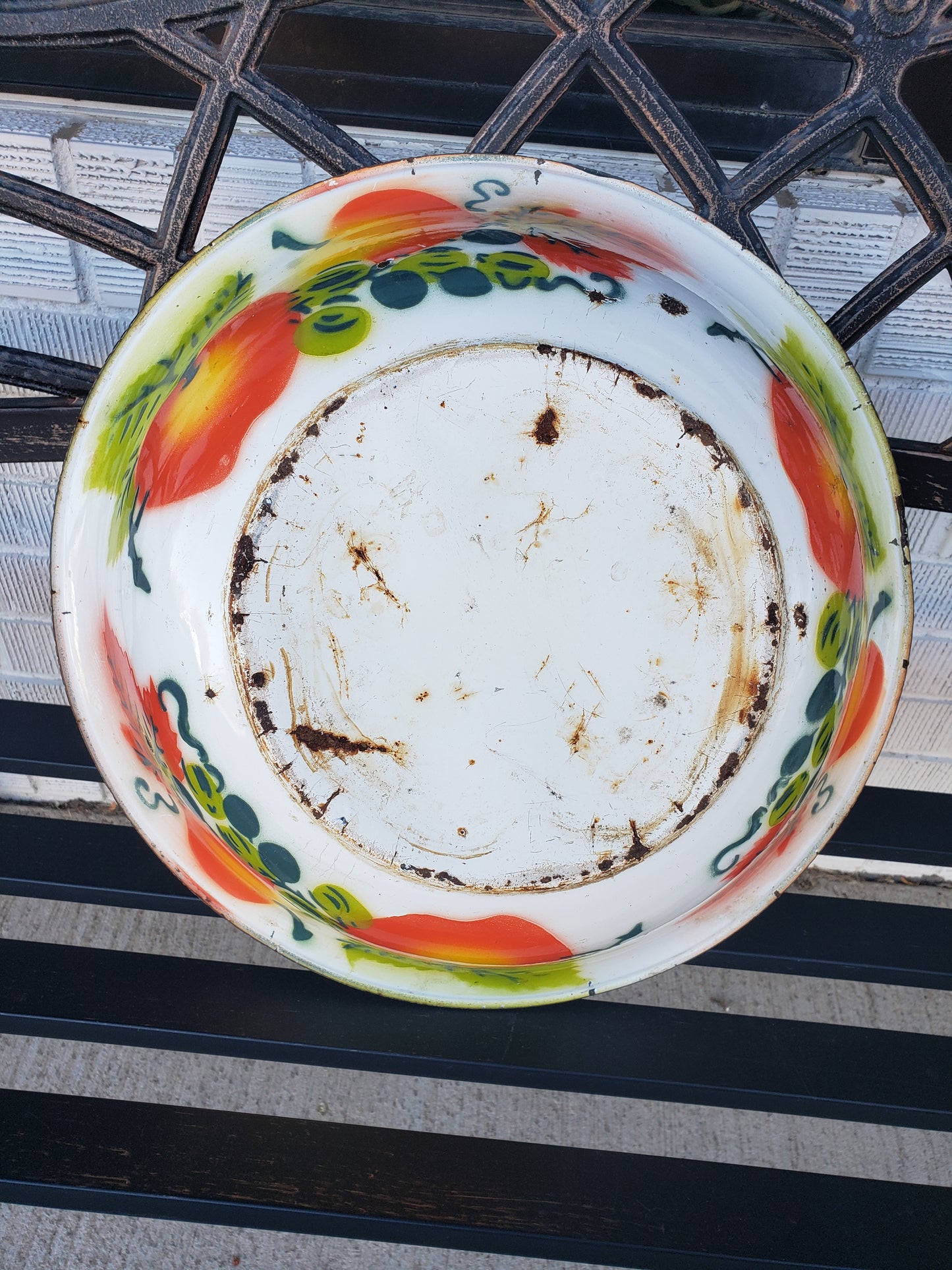 Pair of Fall Colored Enameled Bowls