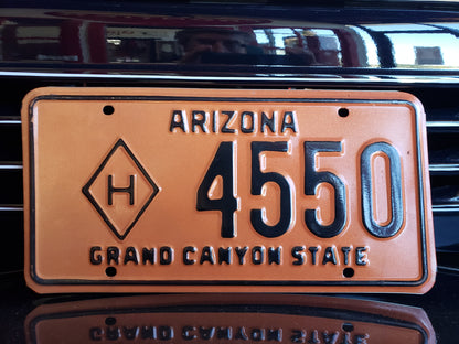 1966 Arizona Highway Dept. License Plate H 4550