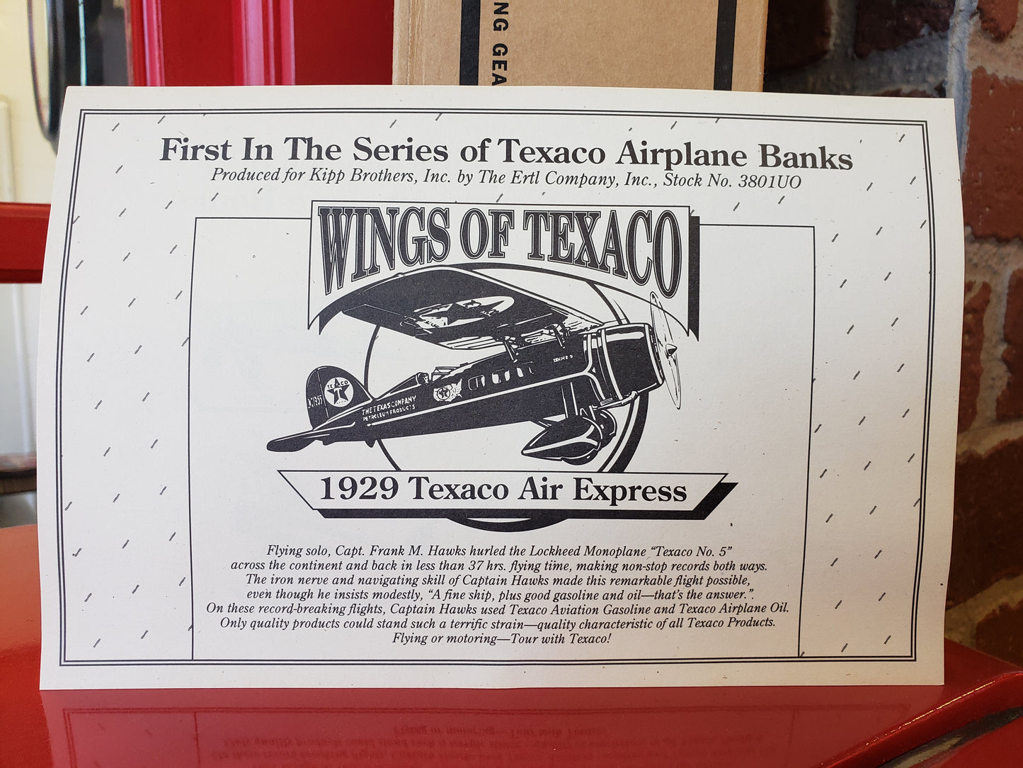 1929 Lockheed Air Express diecast airplane bank