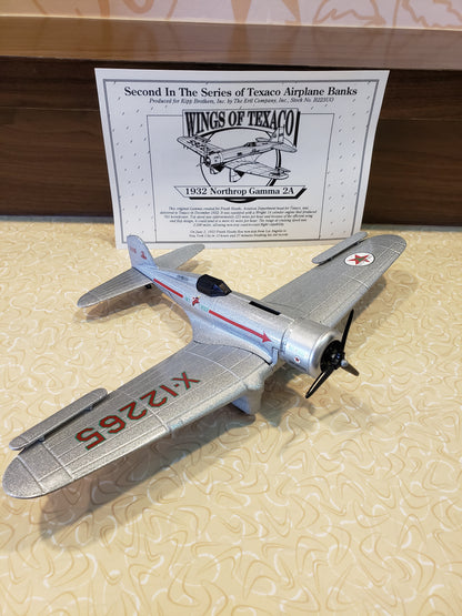 1932 Northrop Gamma Texaco die cast bank model