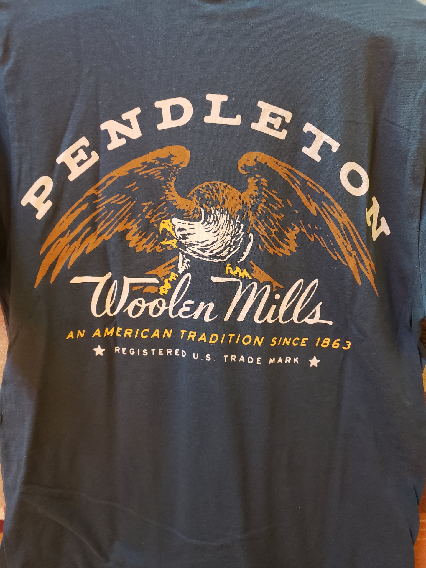 Pendleton Eagle Graphic Tee in Atlantic/ Multi