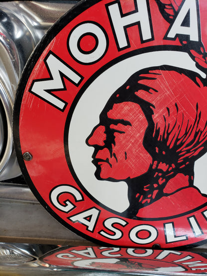 Mohawk Gasoline repop porcelain sign