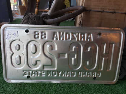 1966 Arizona License Plate HCG-298