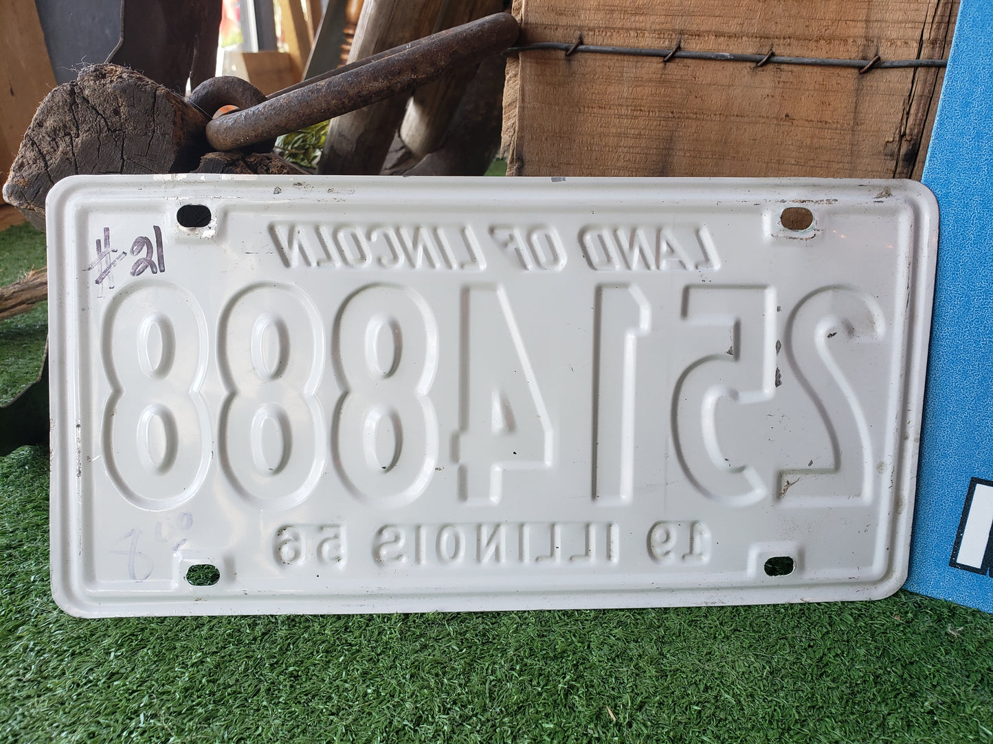 1956 Illinois License Plate 2514888