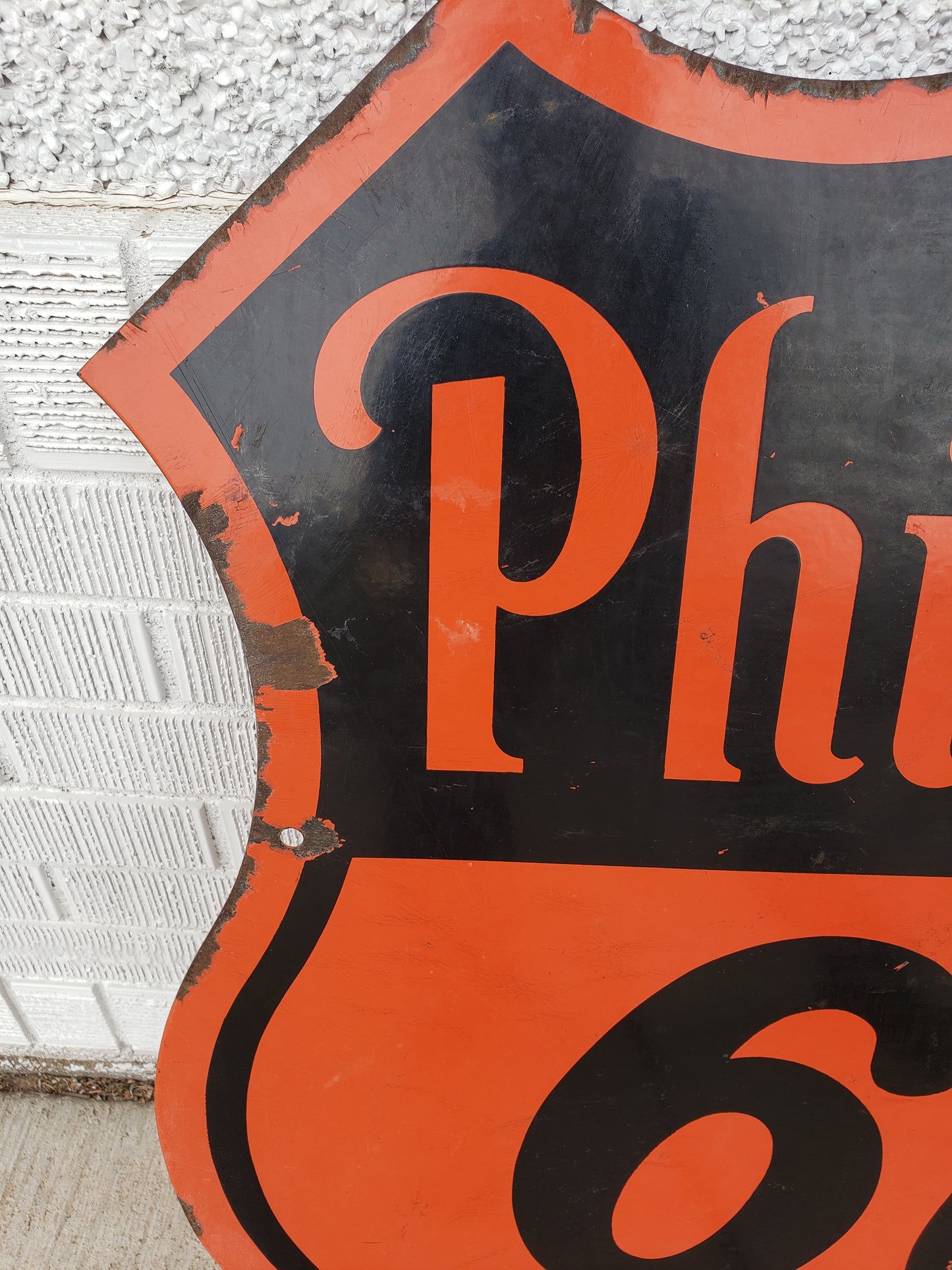 Phillips 66 30 inch Double sided porcelain sign (1955)