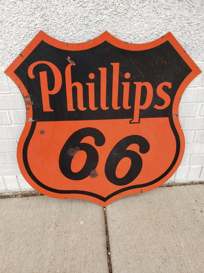 Phillips 66 30 inch Double sided porcelain sign (1955)