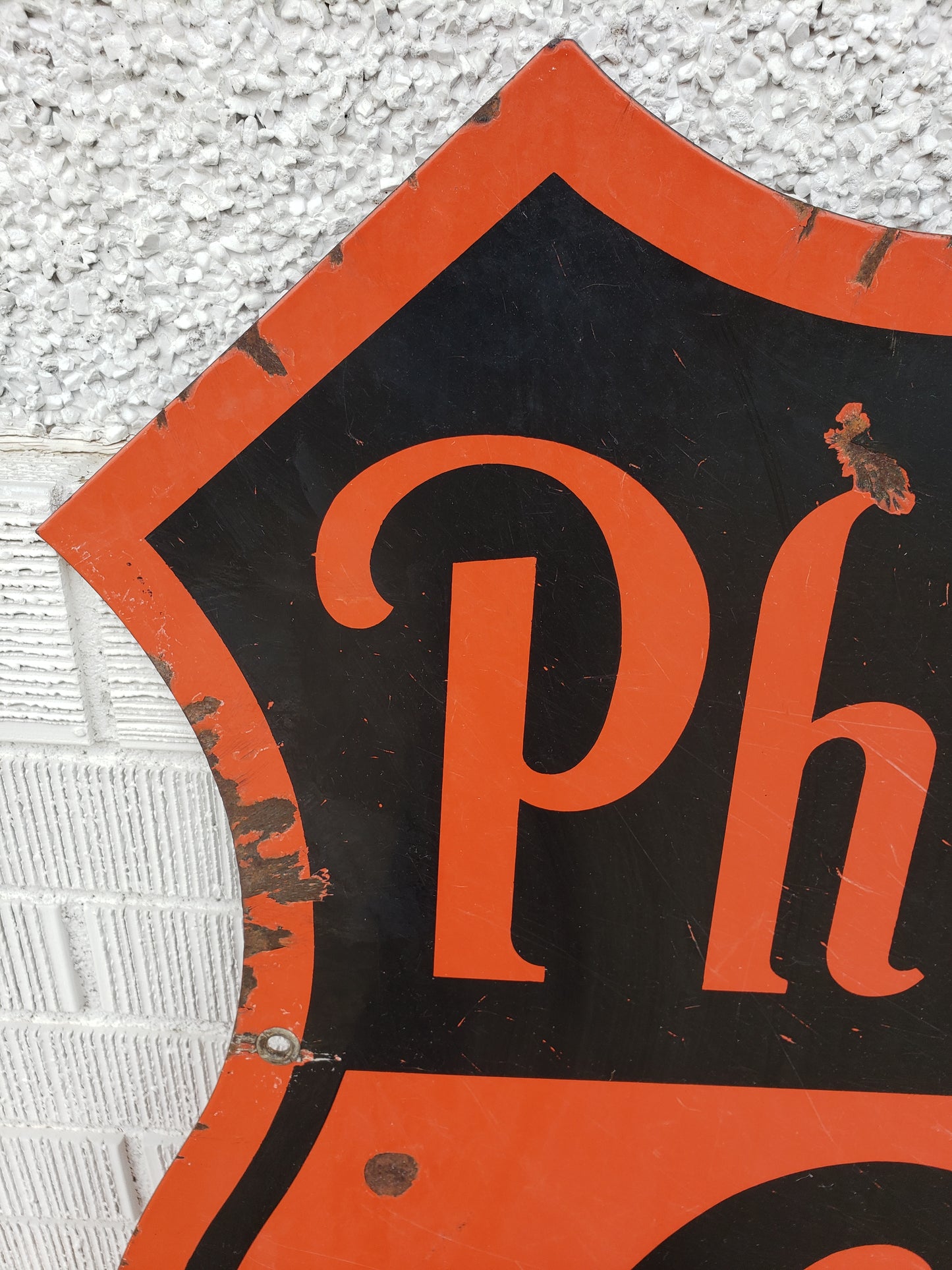 Phillips 66 30 inch Double sided porcelain sign (1955)