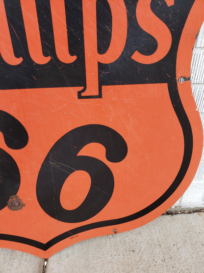 Phillips 66 30 inch Double sided porcelain sign (1955)