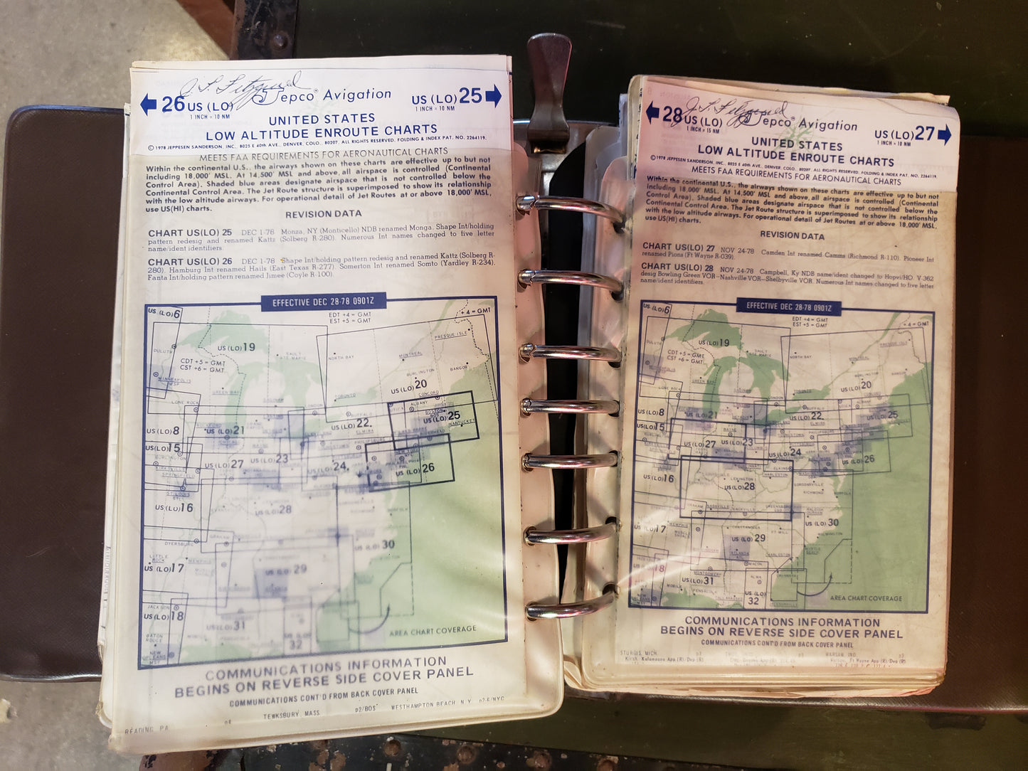 Vintage Jeppesen Airway Route Manual