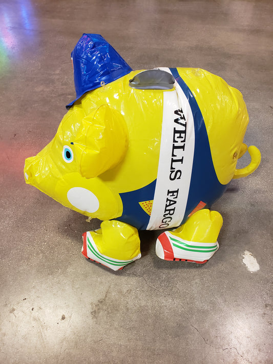 Inflatable Wells Fargo Piggy Bank pig