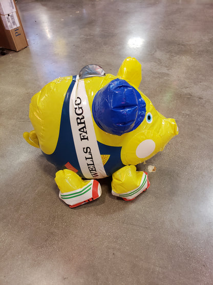 Inflatable Wells Fargo Piggy Bank pig