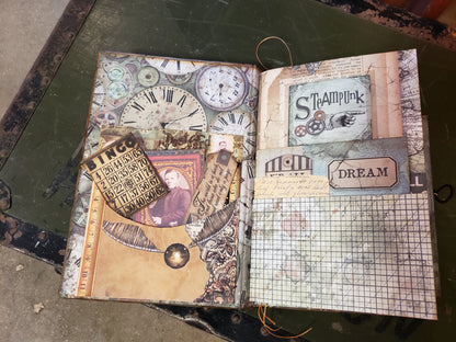 Hand Crafted Steampunk Themed Journal