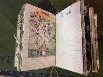 Hand Crafted Steampunk Themed Journal