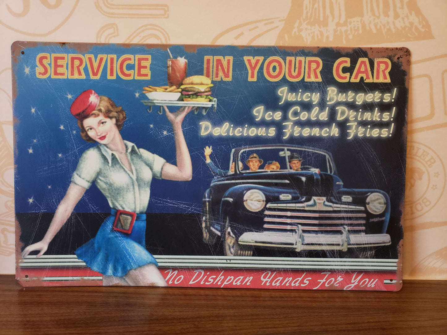 Service in Your Car sign