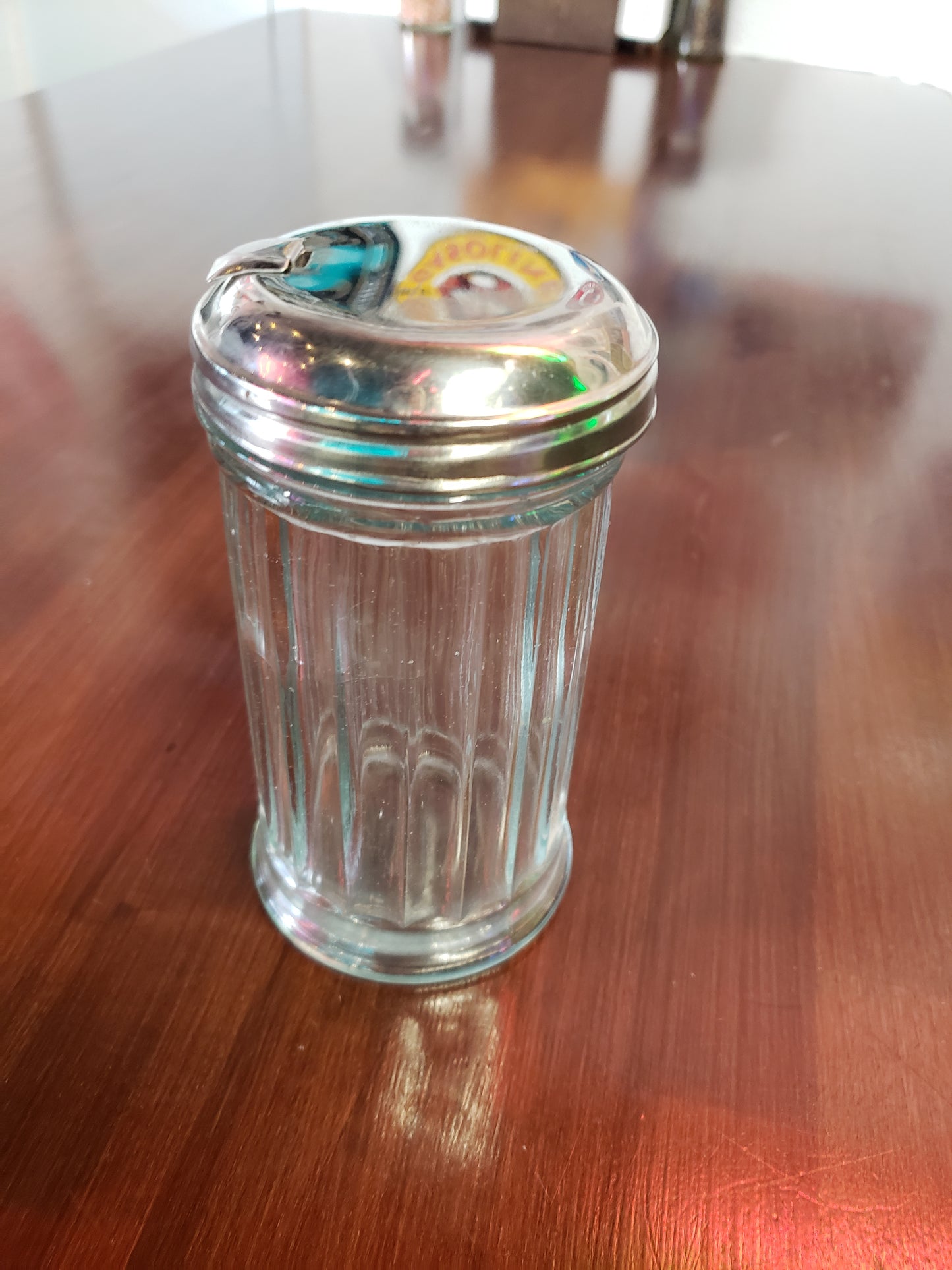 Retro glass sugar container