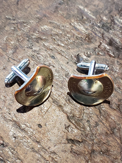 Wyoming Quarter Cuff Link Set