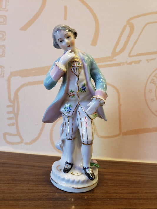 Bisque Victorian Gentleman figurine