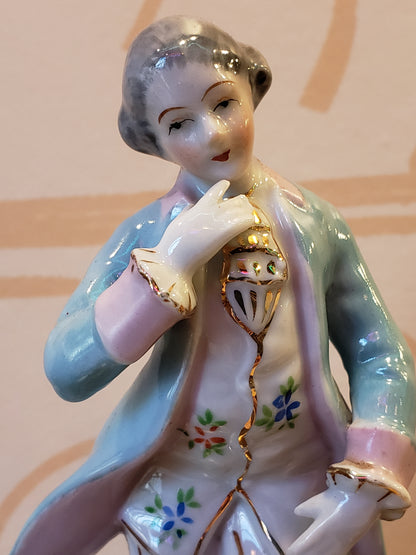 Bisque Victorian Gentleman figurine