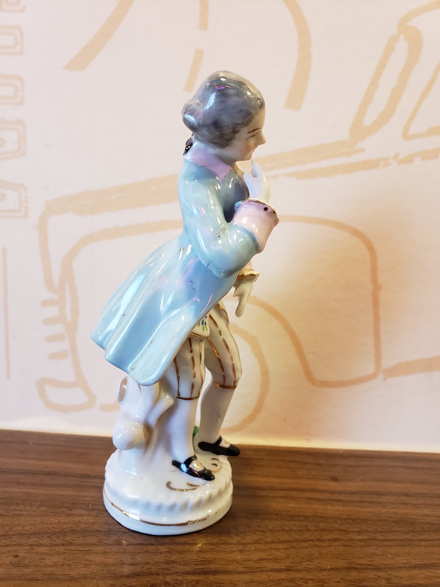 Bisque Victorian Gentleman figurine